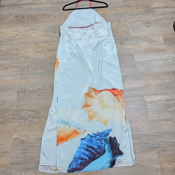 MUMA WORLD 100%SILK MUREX MIST VEGA SILK DRESS SIZE M MSRP $575 - Picture 7 of 14